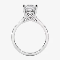 F, Vs2 Womens 3 1/2 CT. T.W Lab Grown White Diamond 14K Gold Solitaire Engagement Ring