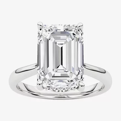F, Vs2 Womens 3 1/2 CT. T.W Lab Grown White Diamond 14K Gold Solitaire Engagement Ring