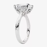 F, Vs2 Womens 3 1/2 CT. T.W Lab Grown White Diamond 14K Gold Solitaire Engagement Ring