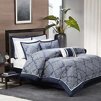 Madison Park Barrett 8-pc. Jacquard Comforter Set