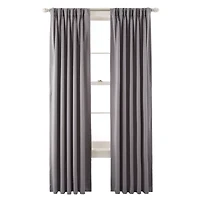 JCPenney Home Kathryn Pinch Pleat Energy Saving Light-Filtering Single Curtain Panel