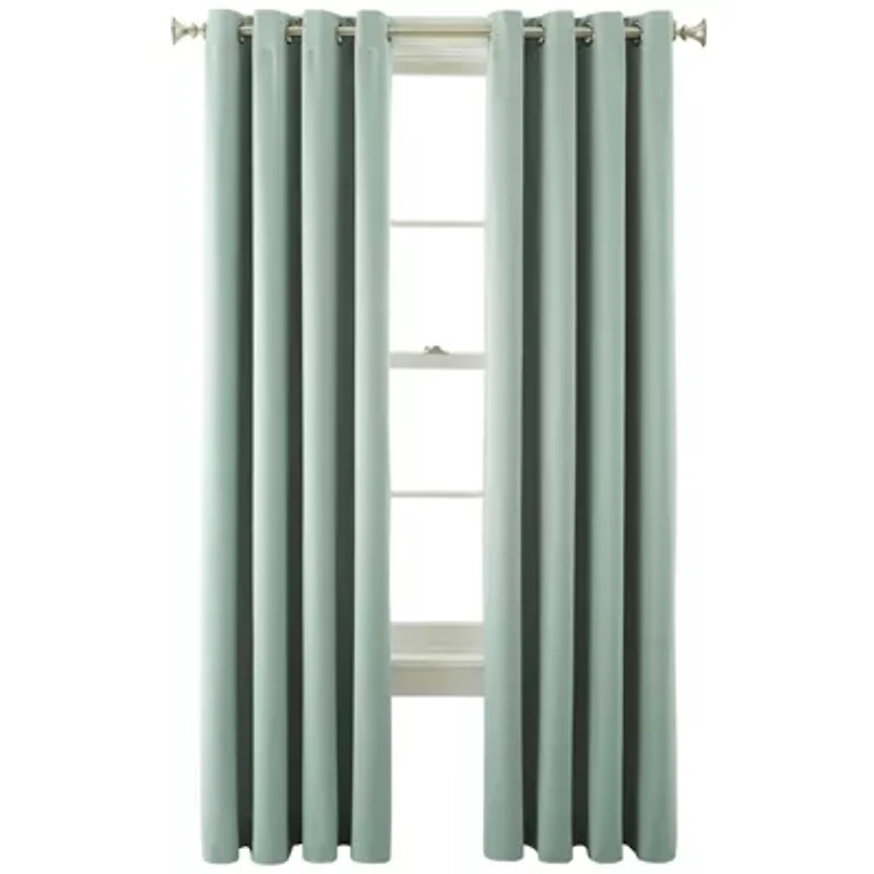 JCPenney Home Kathryn Grommet Top Energy Saving Light-Filtering Single Curtain Panel