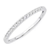 Womens Diamond Accent Natural White 10K Gold Wedding Band