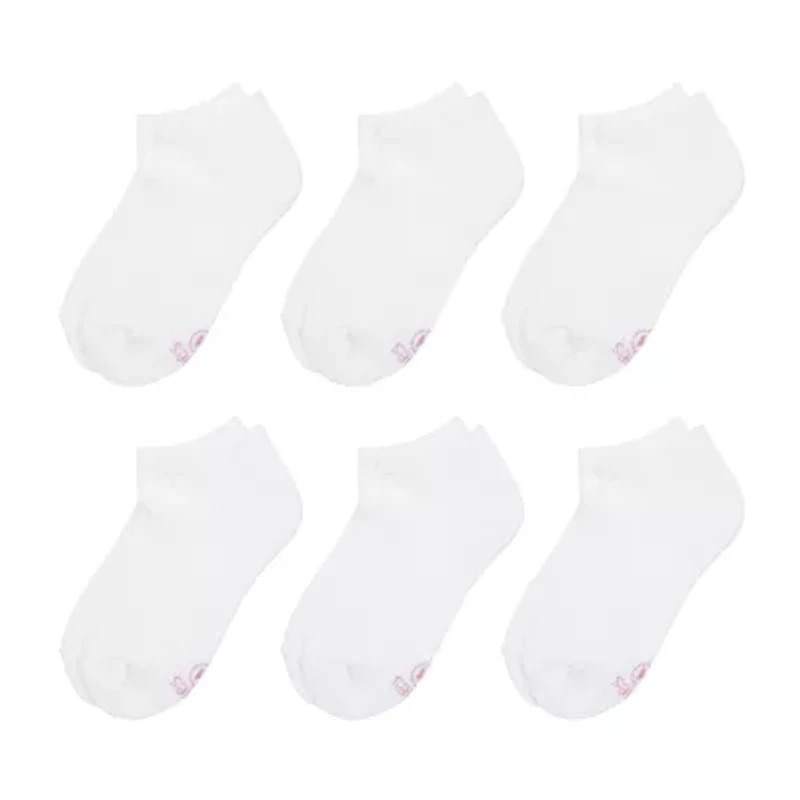 Hanes Ultimate Little & Big Girls 6 Pair Low Cut Socks