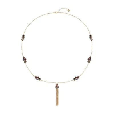 Monet Jewelry Womens Multi Color 31 Inch Pendant Necklace