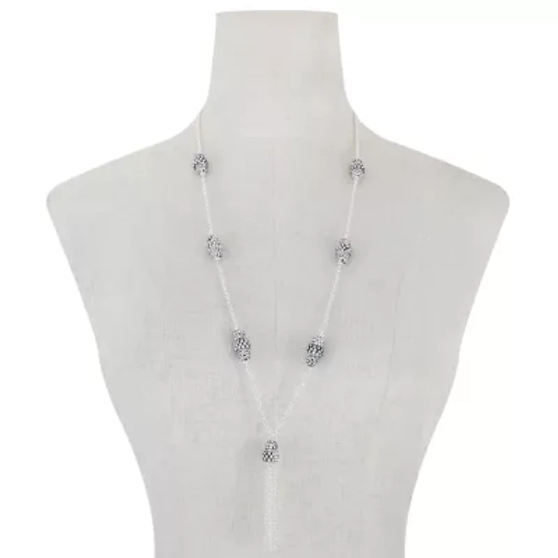 Monet Jewelry Womens Red 34 Inch Pendant Necklace