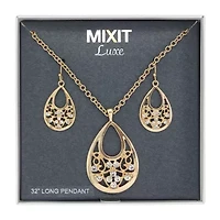 Mixit Womens White 2-pc. Jewelry Set