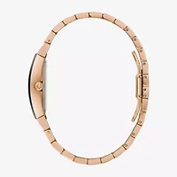 Bulova Modern Gemini Womens Diamond Accent Rose Goldtone Stainless Steel Bracelet Watch 97p158