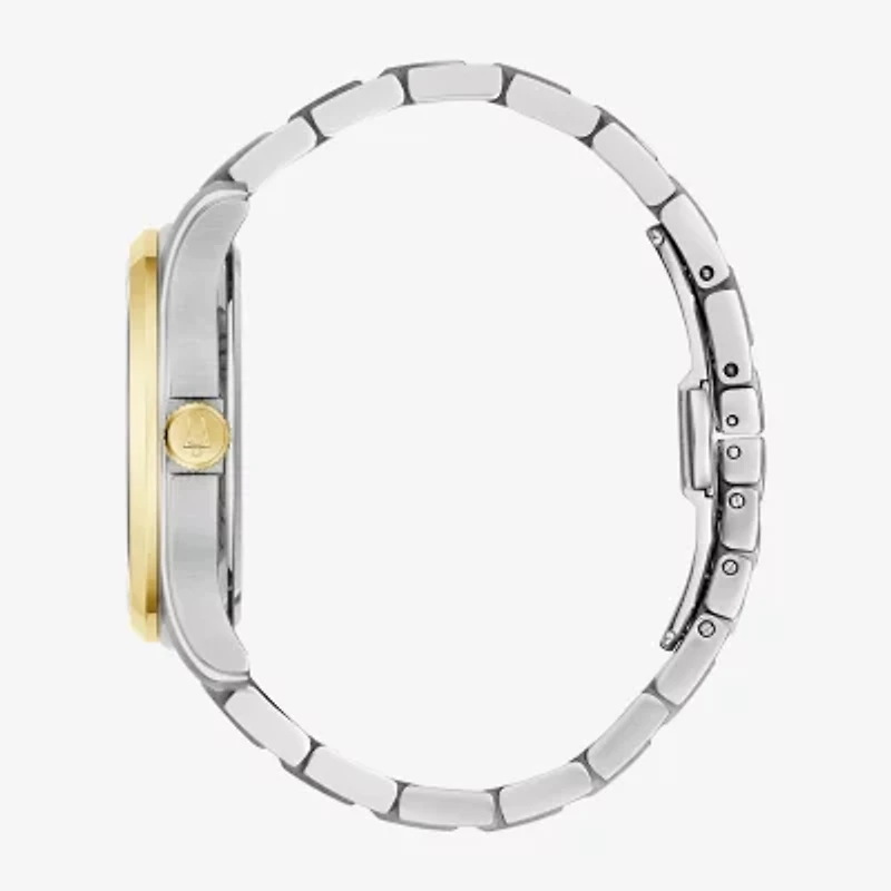 Bulova Classic Wilton Mens Two Tone Stainless Steel Bracelet Watch 98b391