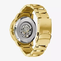 Bulova Marine Star Series C Mens Automatic Gold Tone Stainless Steel Bracelet Watch 97a174