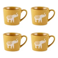 Distant Lands Elephant Stoneware Coffee Mug