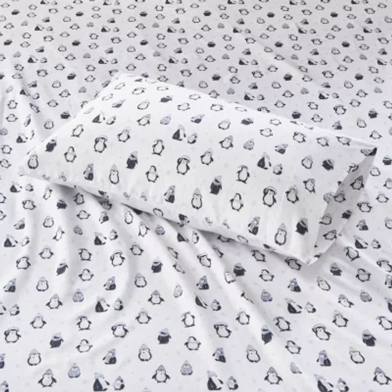 Intelligent Design Cozy Soft Print Flannel Deep Pocket Sheet Set