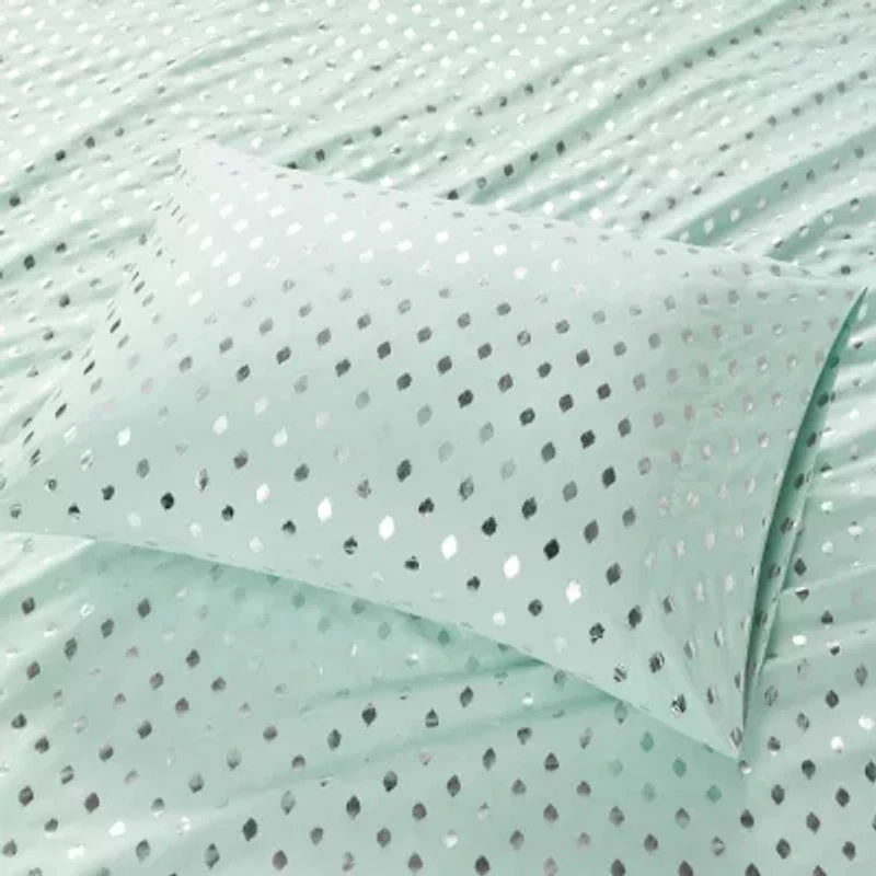 Intelligent Design Metallic Dot Printed Sheet Set