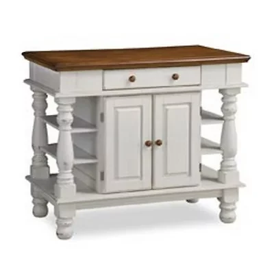 Homestyles Monarch Wood-Top Kitchen Island
