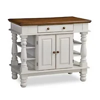 Homestyles Monarch Wood-Top Kitchen Island
