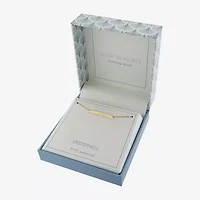 Silver Treasures Unstoppable Womens 14K Gold Over Silver Bar 16 Inch Pendant Necklace