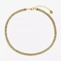 Monet Jewelry Womens Orange 18 Inch Collar Necklace