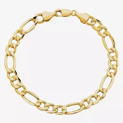 Gold Opulence Unisex Adult 10K Gold Solid 10 Inch Link Bracelet