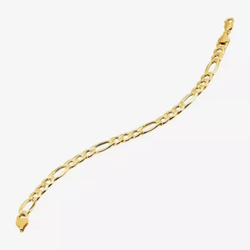 Gold Opulence Unisex Adult 10K Gold Solid 10 Inch Link Bracelet