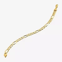 Gold Opulence Unisex Adult 10K Gold Solid 10 Inch Link Bracelet