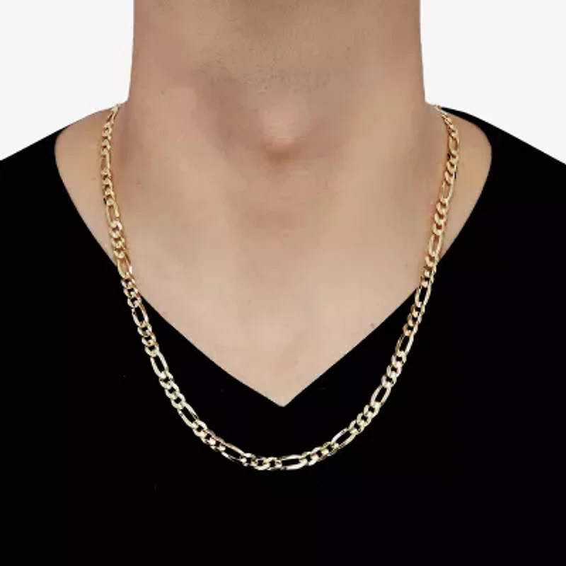 Mens 22 - 30 Inch 10K Gold Link Necklace