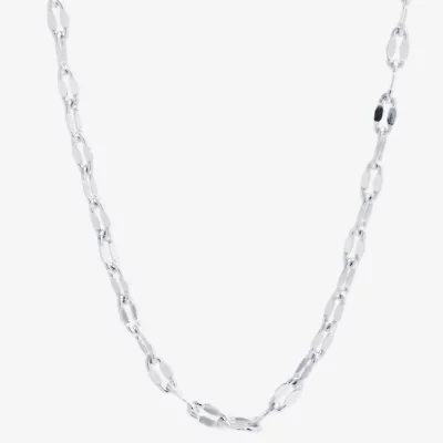 Silver Reflections Womens Pure Silver Over Brass 18 Inch Link Chain Necklace