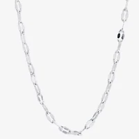 Silver Reflections Womens Pure Silver Over Brass 18 Inch Link Chain Necklace
