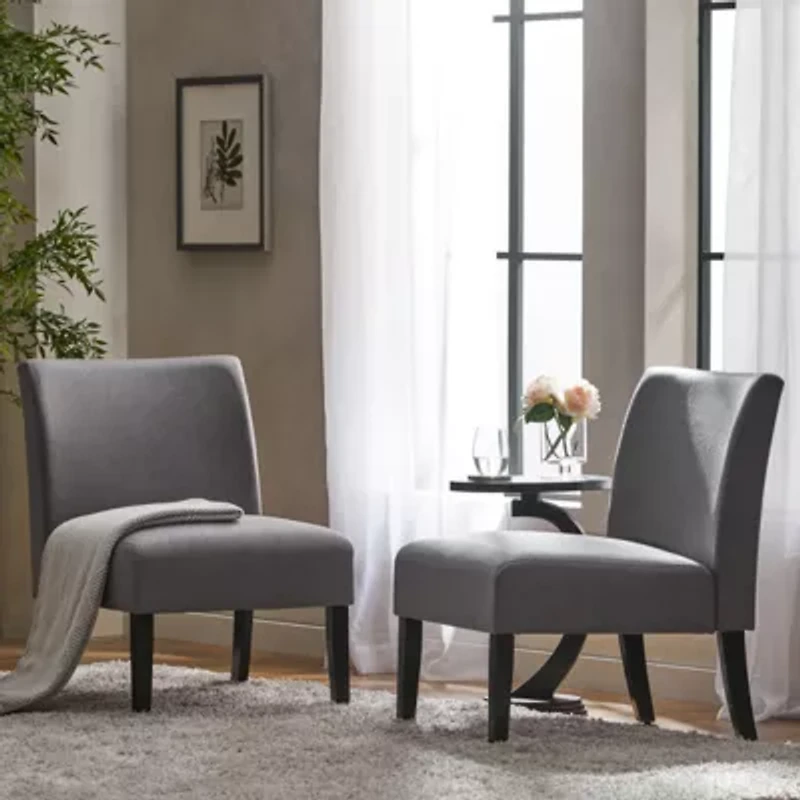 Kassi 2-pc. Upholstered Slipper Chair