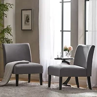 Kassi 2-pc. Upholstered Slipper Chair