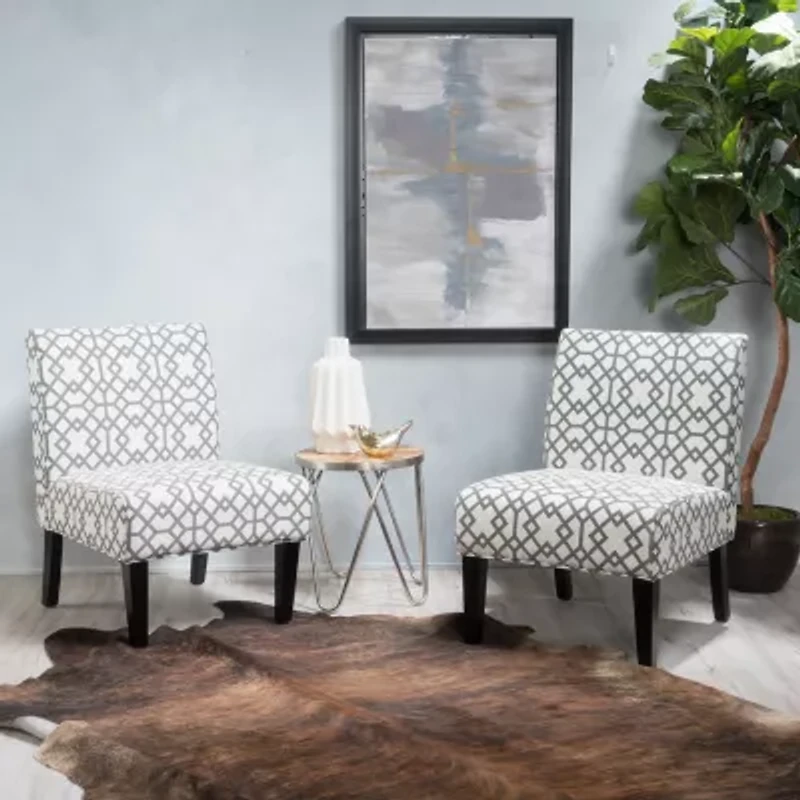 Kassi 2-pc. Upholstered Slipper Chair
