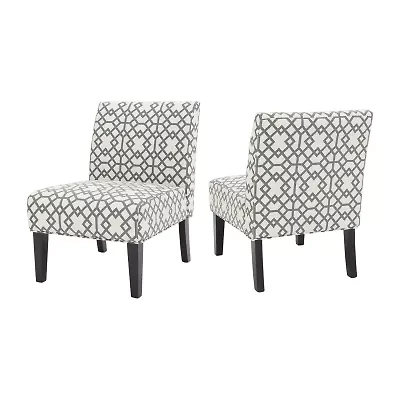 Kassi 2-pc. Upholstered Slipper Chair