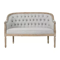 Faye Curved Slope-Arm Upholstered Loveseat