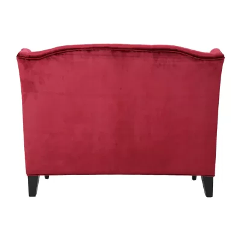 Leora Curved Slope-Arm Upholstered Loveseat