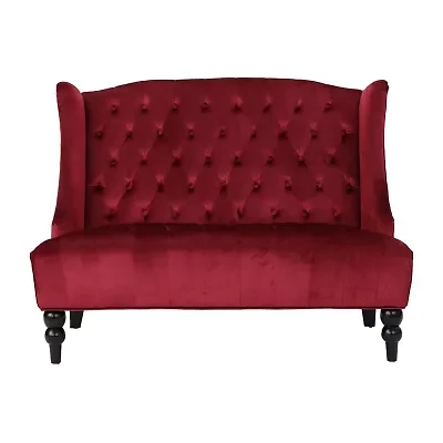Leora Curved Slope-Arm Upholstered Loveseat