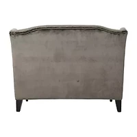 Leora Curved Slope-Arm Upholstered Loveseat