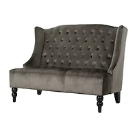 Leora Curved Slope-Arm Upholstered Loveseat