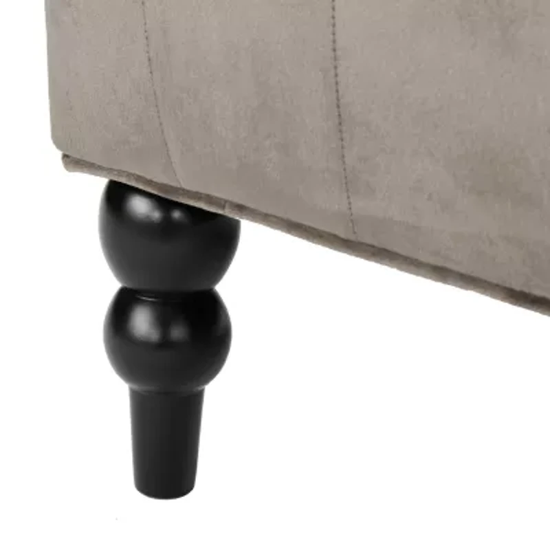 Leora Curved Slope-Arm Upholstered Loveseat