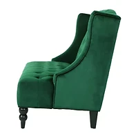 Leora Curved Slope-Arm Upholstered Loveseat