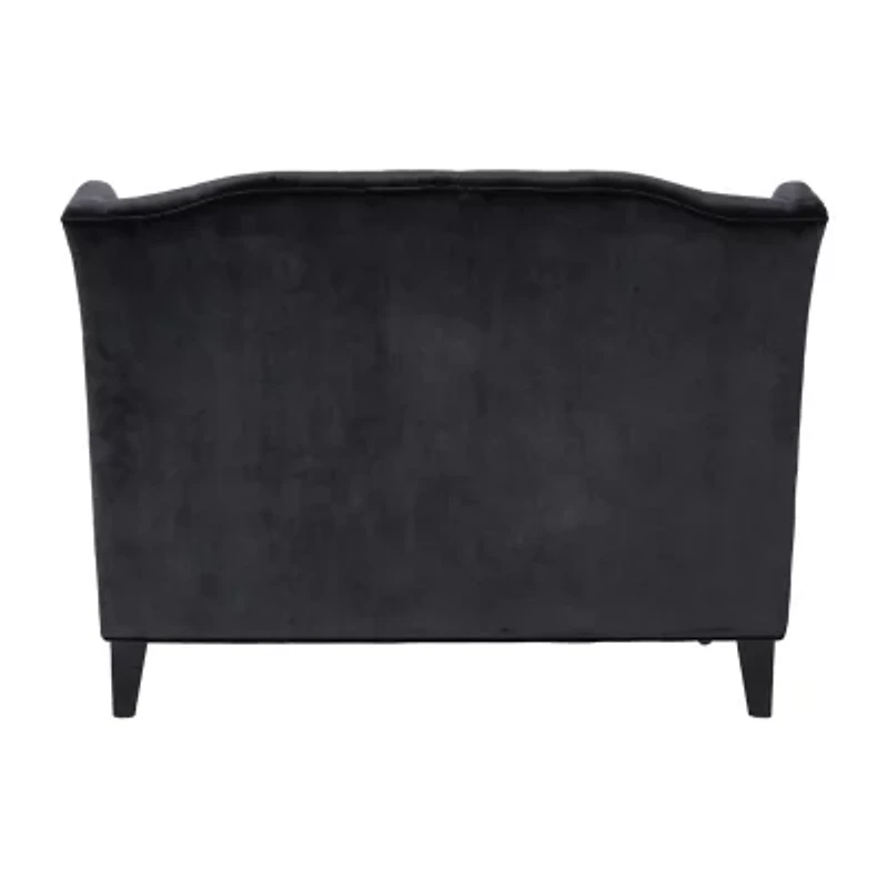 Leora Curved Slope-Arm Upholstered Loveseat