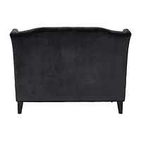 Leora Curved Slope-Arm Upholstered Loveseat