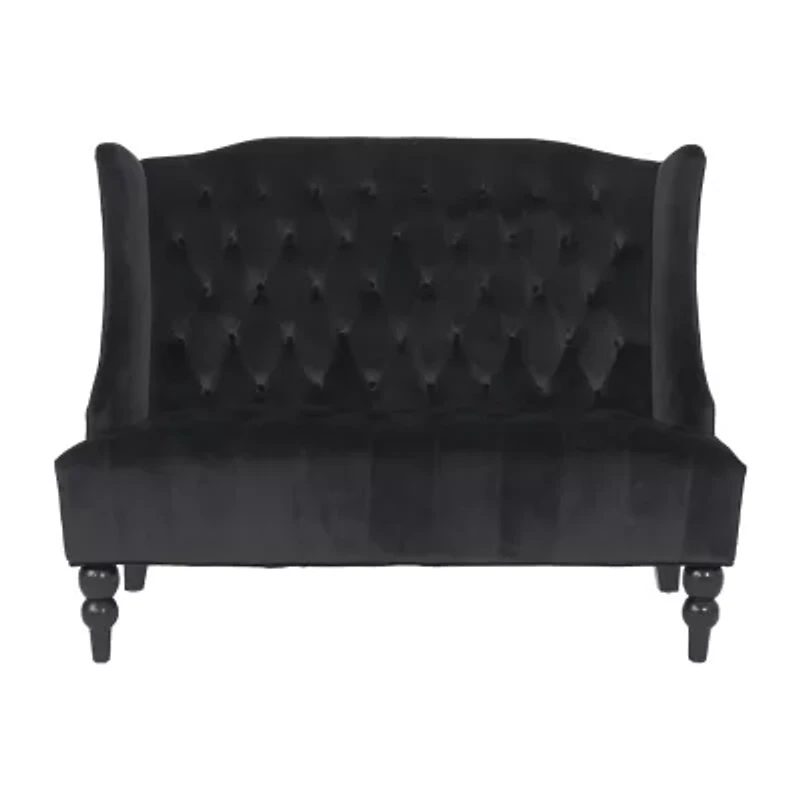 Leora Curved Slope-Arm Upholstered Loveseat
