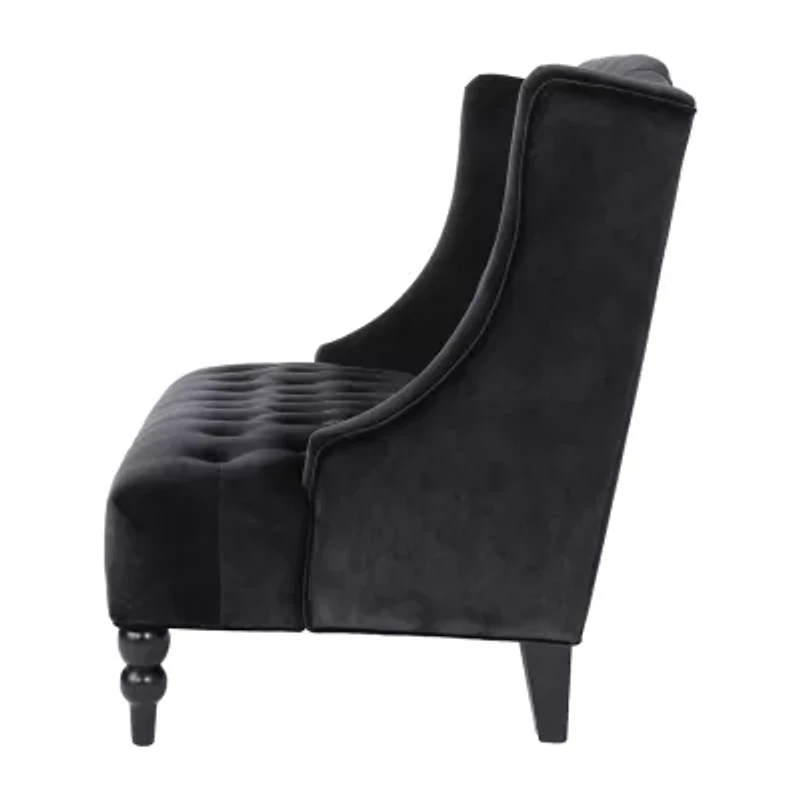 Leora Curved Slope-Arm Upholstered Loveseat