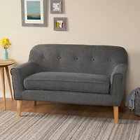 Mariah Roll-Arm Upholstered Loveseat