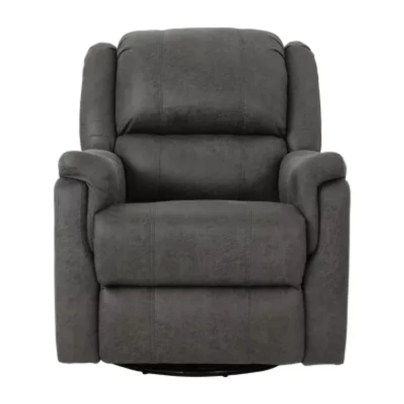 Jennette Swivel Sharkfin-Arm Recliner