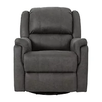 Jennette Swivel Sharkfin-Arm Recliner