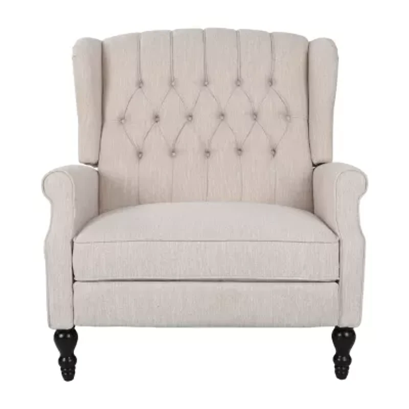 Apaloosa Tufted Roll-Arm Recliner