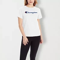 Champion Womens Crew Neck Short Sleeve Active T-Shirt
