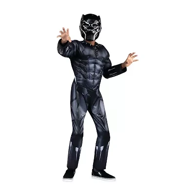 Little & Big Kid Boys Qualux Avengers Black Panther Marvel Costume