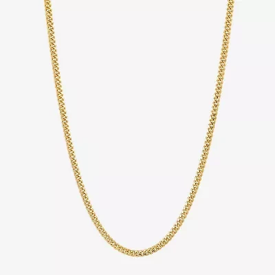 Unisex Adult 14K Gold 22 Inch Curb Chain Necklace