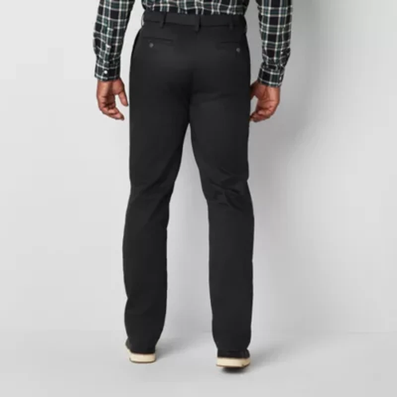 St. John's Bay Universal Easy Care Extender Mens Classic Fit Big and Tall Flat Front Pant
